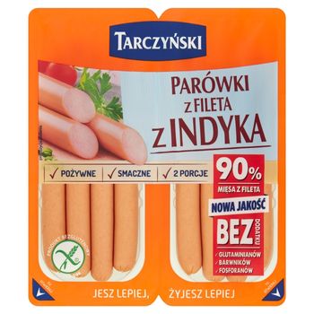 Tarczyński Parówki z fileta z indyka 180 g (2 x 90 g)