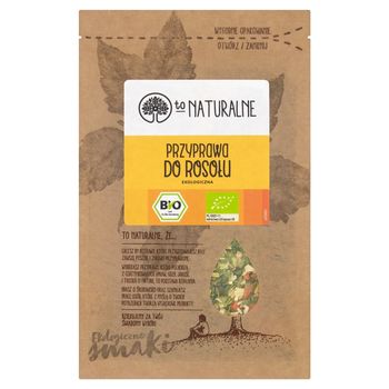 To Naturalne Przyprawa do rosołu ekologiczna 20 g