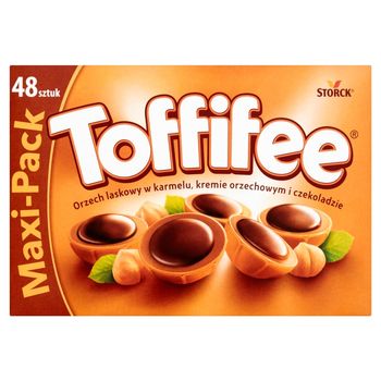 Toffifee Orzech laskowy w karmelu kremie orzechowym i czekoladzie 400 g (48 sztuk)