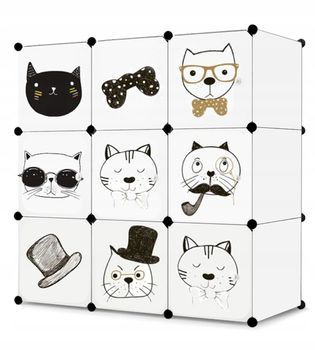 Ts Interior Cats Szafa na zabawki 37,5 x 110,5 x 110,5 cm