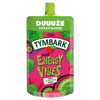 Tymbark Energy Vibes Mus jabłko kaktus limonka 200 g