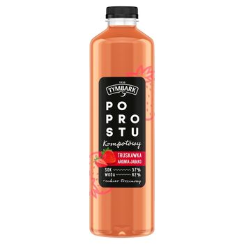 Tymbark Po prostu Napój kompotowy truskawka aronia jabłko 1,25 l