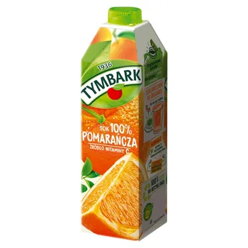 Tymbark Sok 100 % pomarańcza 1 l