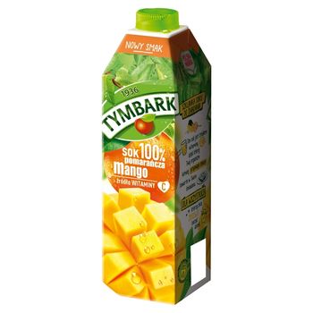 Tymbark Sok 100% pomarańcza mango 1 l