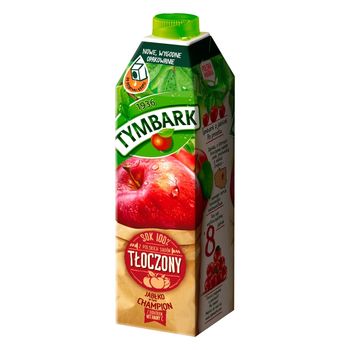 Tymbark Sok 100% tłoczony z jabłek Champion 1 l