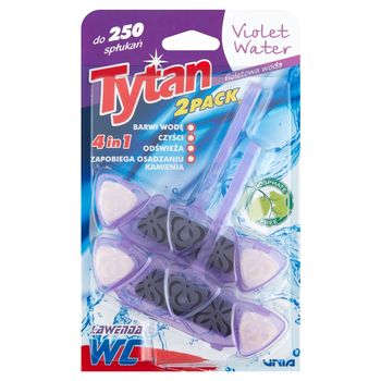 Tytan Czterofunkcyjna zawieszka barwiąca wodę fioletowa woda 2 x 40 g