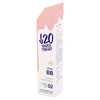 Under Twenty Anti Acne Krem BB matująco-antybakteryjny 02 naturalny 60 ml