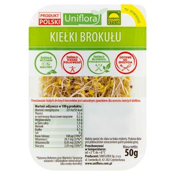 Uniflora Kiełki brokułu 50 g