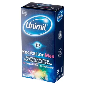 Unimil Excitation Max Prezerwatywy 12 sztuk