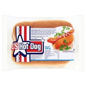 US Hot Dog Bułki do hot dogów 240 g (4 sztuk)