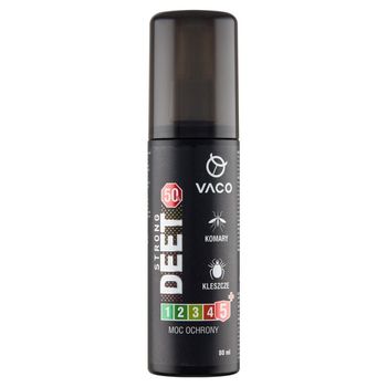 Vaco Strong Deet Płyn na komary kleszcze i meszki 80 ml