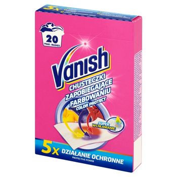 Vanish Color Protect Chusteczki zapobiegające farbowaniu 20 prań (10 sztuk)