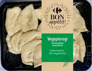 Vegepierogi z kaszą jaglaną i pieczarkami 400 g