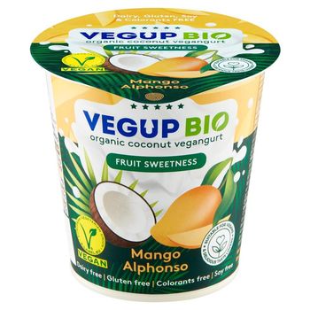 Vegup Bio Kokosowy vegangurt mango Alfonso 140 g