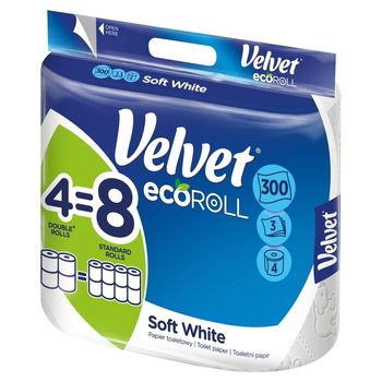 Velvet ecoRoll Soft White Papier toaletowy 4 rolki