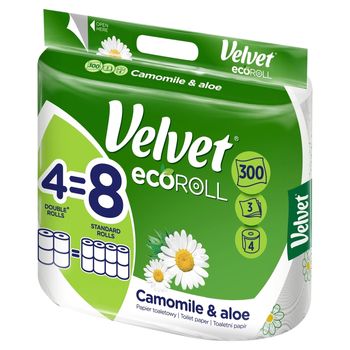 Velvet ecoRoll Camomile & Aloe Papier toaletowy 4 rolki