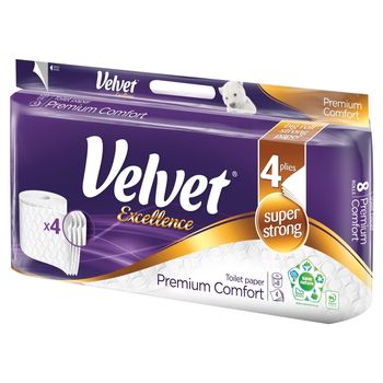 Velvet Excellence Premium Comfort Papier toaletowy 8 rolek