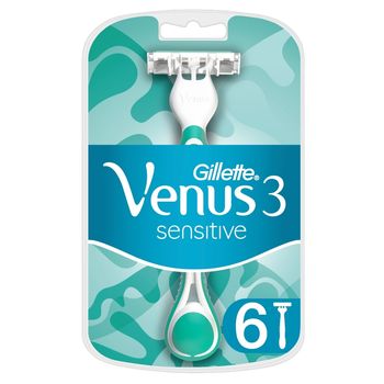 Venus 3 Sensitive Jednorazowe maszynki do golenia dla kobiet, 6 sztuk