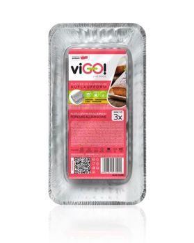 viGO! Keksówki aluminiowe 3 szt.