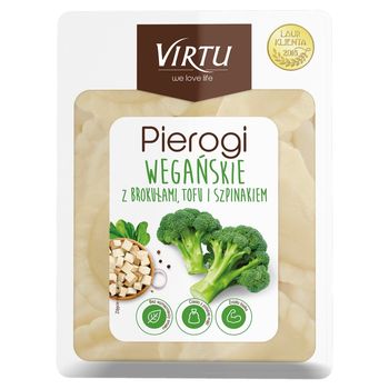 Virtu Pierogi wegańskie z brokułami tofu i szpinakiem 400 g
