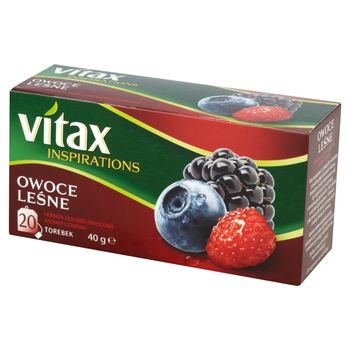Vitax Inspirations Owoce leśne Herbata ziołowo-owocowa 40 g (20 torebek)