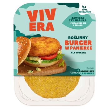 Vivera Roślinny burger w panierce à la kurczak 200 g (2 sztuki)