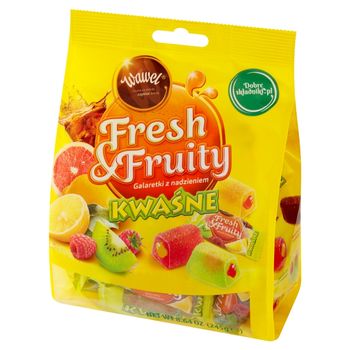 Wawel Fresh & Fruity Galaretki z nadzieniem kwaśne 245 g