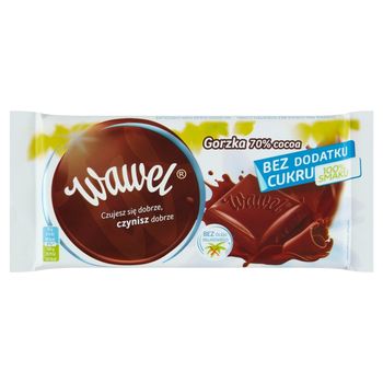Wawel Czekolada gorzka 70 % Cocoa bez dodatku cukru 90 g
