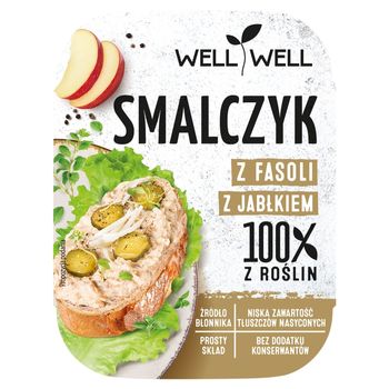 Well Well Smalczyk z fasoli z jabłkiem 125 g