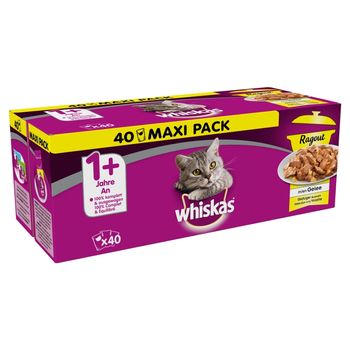 Whiskas Karma pełnoporcjowa potrawka drobiowa 3,4 kg (40 x 85 g)