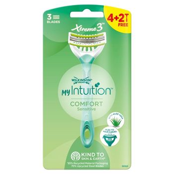 Wilkinson Sword My Intuition Comfort Sensitive Maszynka jednorazowa z 3 ruchomymi ostrzami 6 sztuk