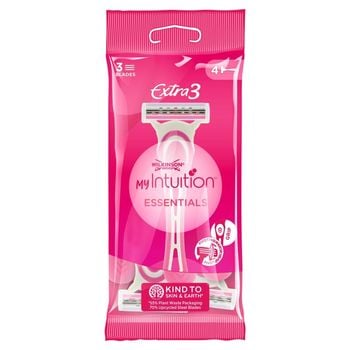 Wilkinson Sword My Intuition Extra3 Essentials Maszynka jednorazowa 4 sztuki