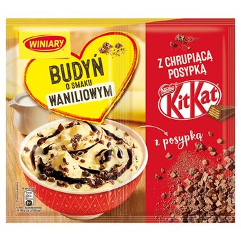 Winiary Budyń o smaku waniliowym z chrupiącą posypką KitKat 65 g