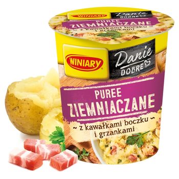 Winiary Puree ziemniaczane z kawałkami boczku i grzankami 53 g