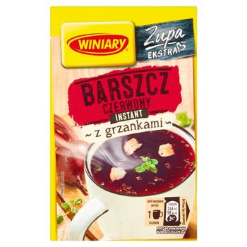Winiary Zupa instant barszcz czerwony z grzankami 16 g