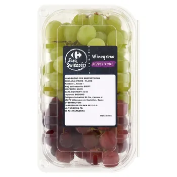 Carrefour Targ Świeżości Winogrono mix bezpestkowe 500 g