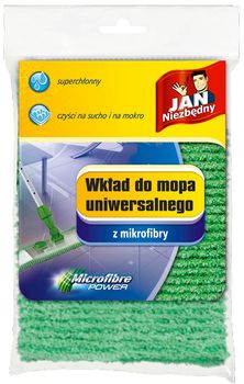 Wkład JAN NIEZBĘDNY Wkład do mopa uniwersalnego z mikrofibry Zielony 