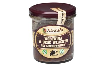 Wołowina w sosie własnym bez konserwantów 300 g