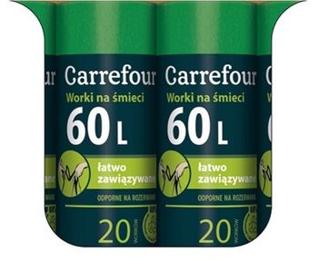 Worek CARREFOUR MC Zaw 60 L 