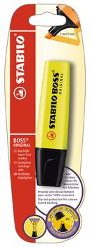 Zakreślacz STABILO BOSS żółty blister 1 szt.