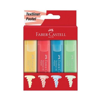 Zakreślacze Amex  Faber-Castell Pastelowe 4 kolory