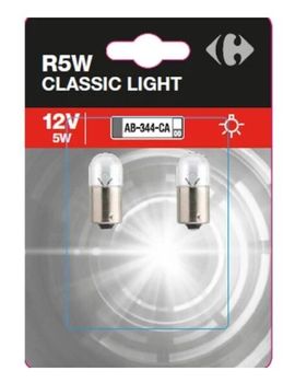 CARREFOUR Żarówka samochodowa R5W Classic Light 12V 5W 2 szt.
