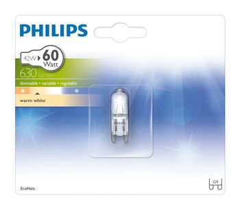 Żarówka Halogenowa PHILIPS 42W G9 230V  Ciepła Biel