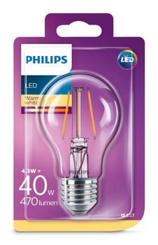 Żarówka Filament Led PHILIPS 4.3W E27 220-240V
