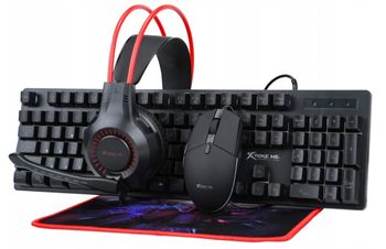 Zestaw Gamingowy Xtrike klawiatura + mysz + słuchawki 4w1