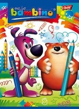 BAMBINO Zeszyt w linię z okładką laminowaną A5/16 linia dwukolorowa