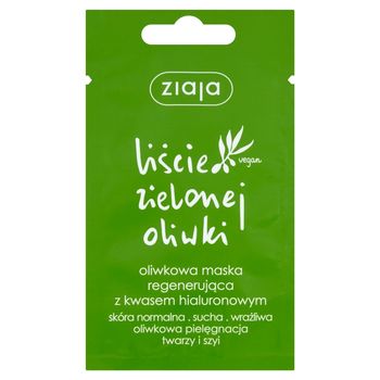 Ziaja Liście zielonej oliwki Oliwkowa maska regenerująca z kwasem hialuronowym 7 ml