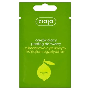 Ziaja Orzeźwiający peeling do twarzy z limonkowo-cytrusowym koktajlem egzotycznym 7 ml