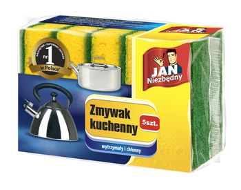 Zmywaki Kuchenne z Gąbką JAN NIEZBĘDNY 5 szt.