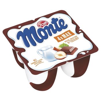 Zott Monte Deser mleczny z czekoladą i orzechami 400 g (4 x 100 g)